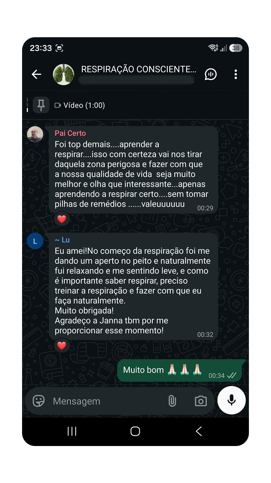 Feedback de cliente pelo WhatsApp