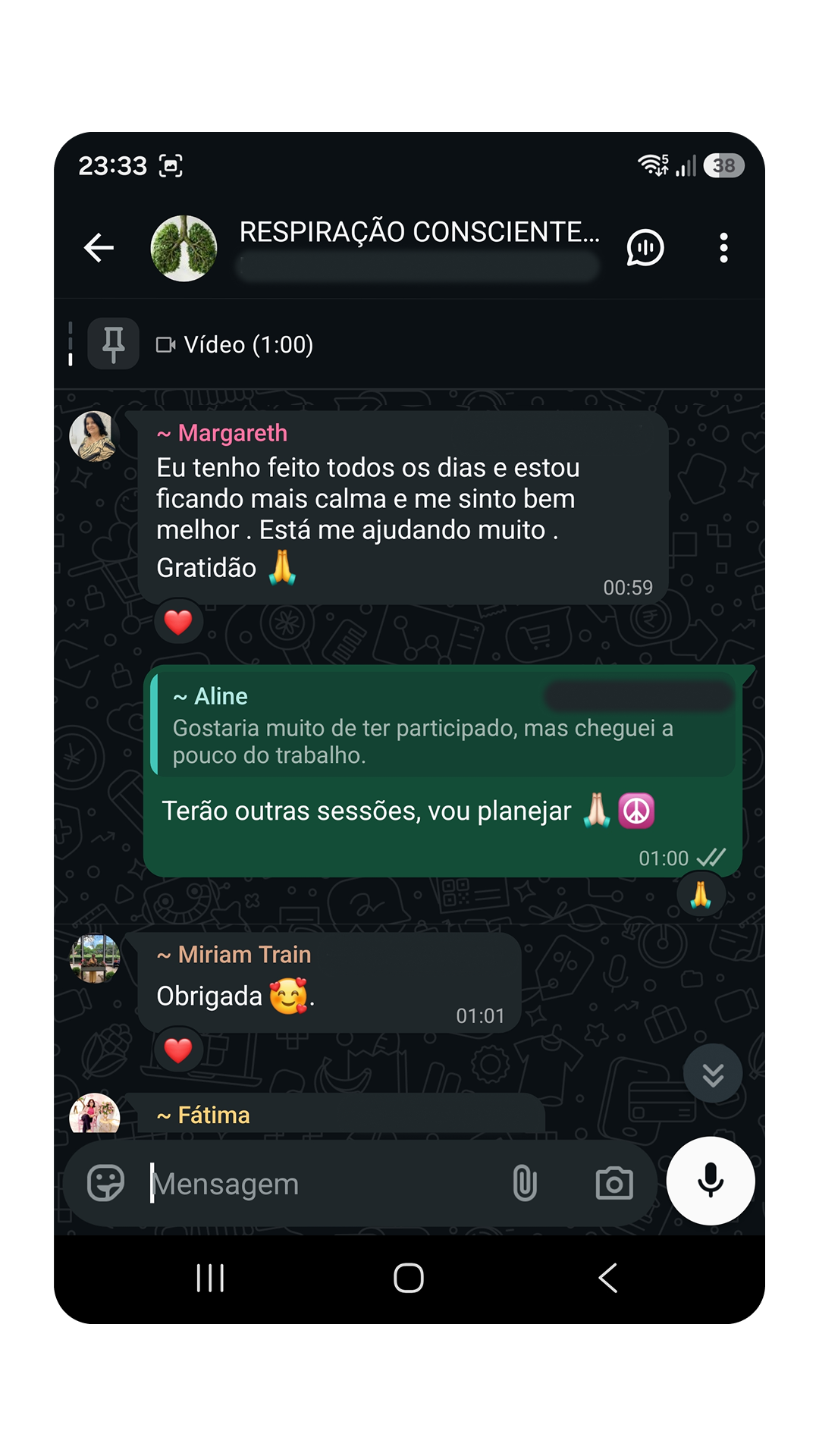 Feedback de cliente pelo WhatsApp
