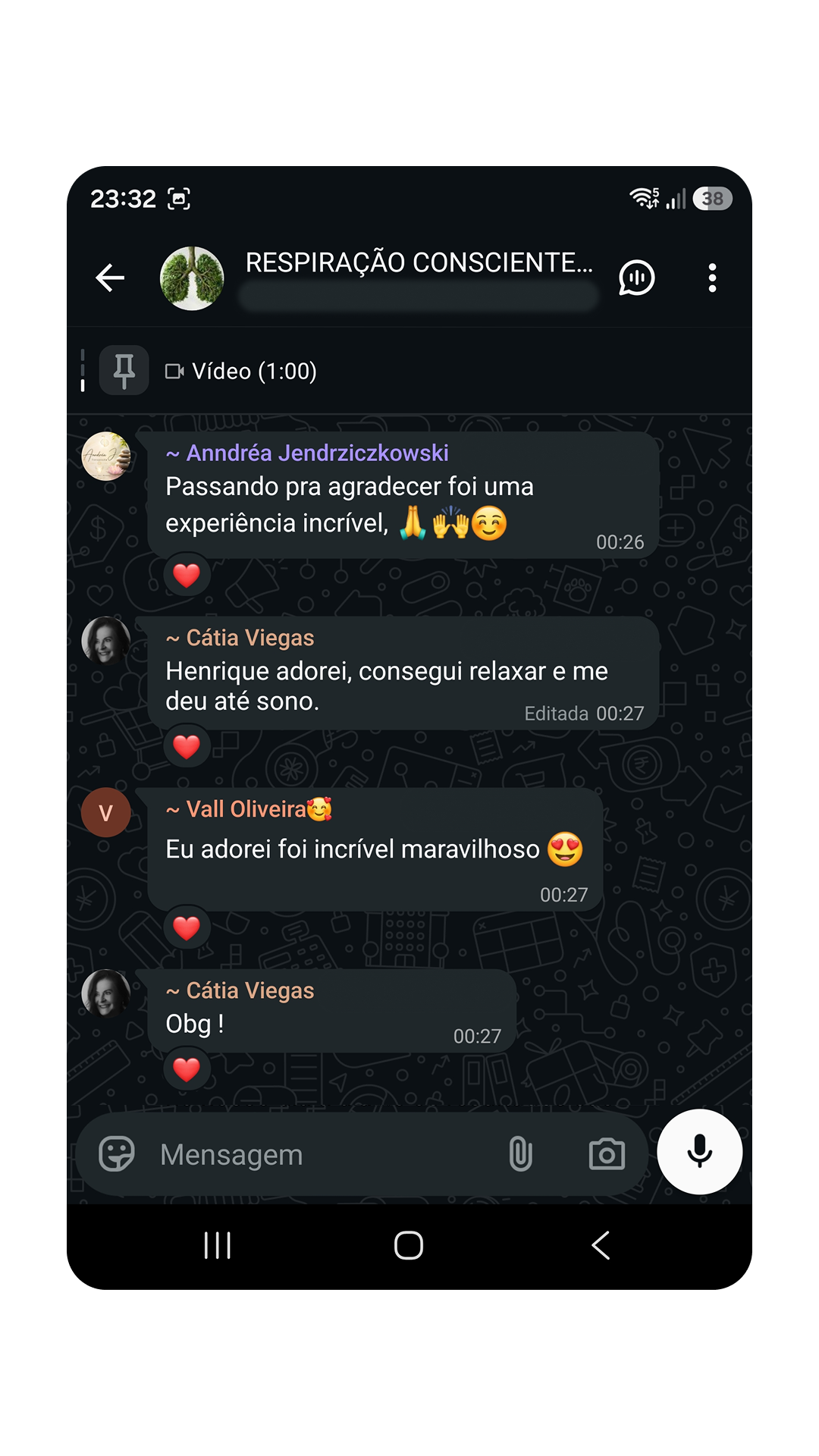 Feedback de cliente pelo WhatsApp